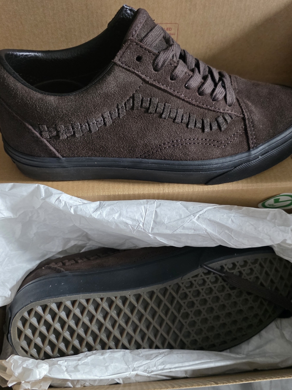 Vans Men's Brown Suede Low-Top Sneakers